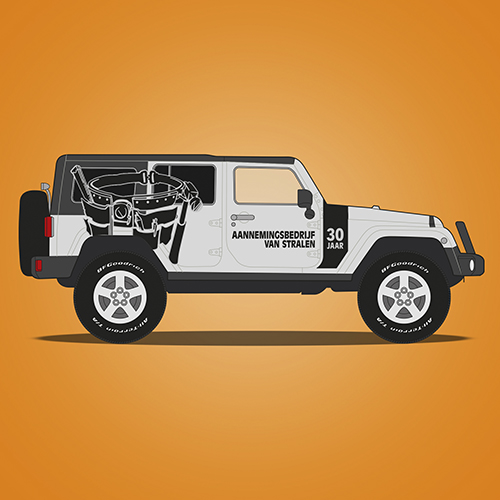 aanemingsbedrijf van stralen jeep